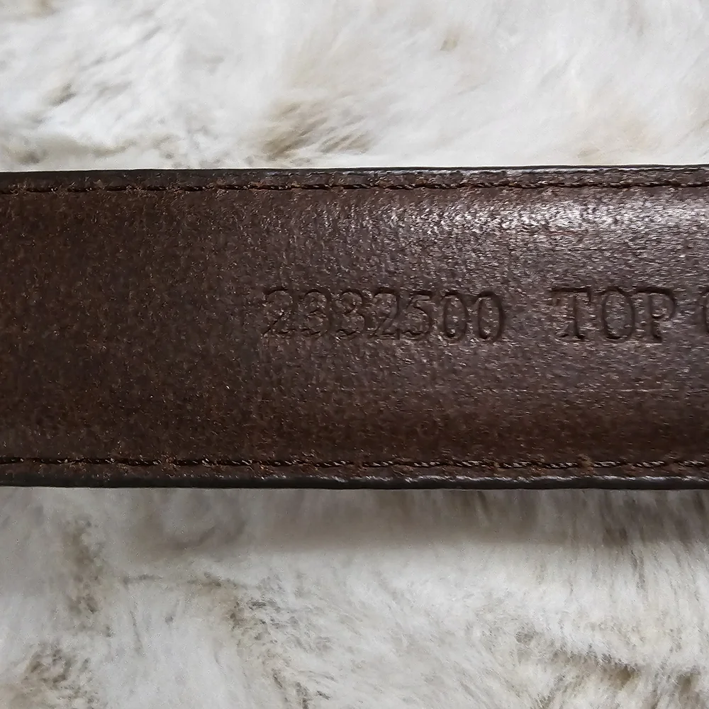 Vintage AML 3000 Golf Club‎ Concho Belt Black Oil Tan Leather Silver SZ 40